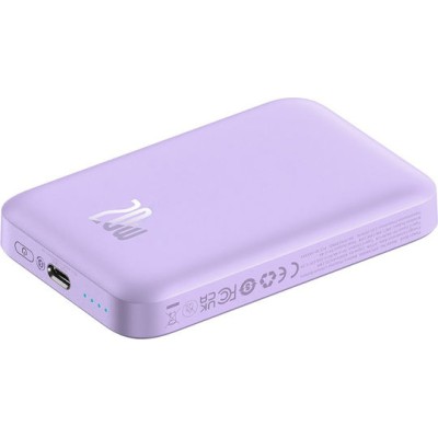 Baseues Magnetic Mini Air Powerbank 6000mAh 20W Purple